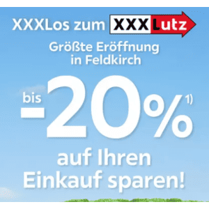 XXXLutz – 20% Rabatt auf euren Online-Einkauf bis 5.11.