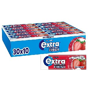 30x Extra Professional Fresh “Erdbeere” zuckerfreier Kaugummi á 10 Dragees um 16,10 € statt 22,13 €