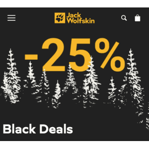 Jack Wolfskin Black Friday – 25 % Rabatt auf alles inkl. Sale!