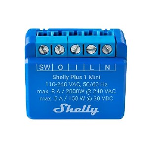 Shelly Plus 1 Mini Bluetooth/WLAN-Funkschalter Relais, 1-Kanal um 12 € statt 18,89 €