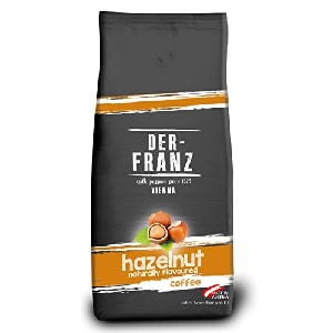 Der-Franz Kaffee, aromatisiert mit Haselnuss, Arabica und Robusta Kaffeebohnen 1000g um 8,50 € statt 13,52 €