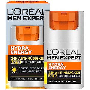 L’Oréal Men Expert Hydra Energy 24h Anti-Müdigkeit Feuchtigkeitspflege LSF15, 50ml um 6,71 € statt 12,75 €