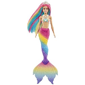 Mattel Barbie Dreamtopia Regenbogenzauber Meerjungfrau mit Farbwechsel (GTF89) um 19,15 € statt 28,58 €