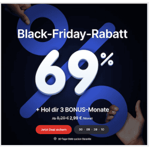 NordVPN Black Friday mit 69% Rabatt! – nur 2,99 € pro Monat + Amazon Gutschein!