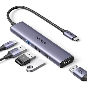 UGREEN Revodok USB C Hub mit PD 100W (4K HDMI, 3x USB A, 1x USB C) um 11,99 € statt 15,55 €