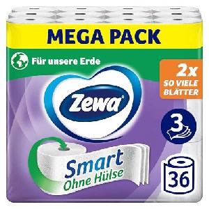 Zewa Smart Toilettenpapier Ohne Hülse – 36 Rollen (mit je 300 Blatt) um 22,14 € statt 33,10 €