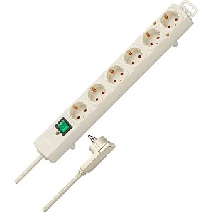 Brennenstuhl Comfort-Line Plus mit Schalter, 6-fach, 2m, weiß um 7,33 € statt 13,04 €