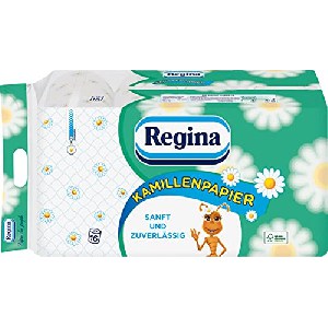 Regina Kamillenpapier 3-lagiges Toilettenpapier (16-Rollen, 150 Blatt pro Rolle) um 4,83 € statt 5,99 €