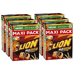6x Nestlé Cerealien LION WildCrush 600g um 21,48 € statt 29,05 €