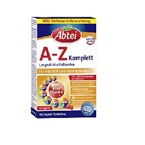 Abtei Multivitamin A-Z Komplett Tabletten, 42 Stück um 4,52 € statt 8,95 €