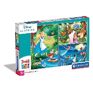 Clementoni 25267 Supercolor Disney Classic – Puzzle 3 x 48 Teile um 6,16 € statt 11,82 €