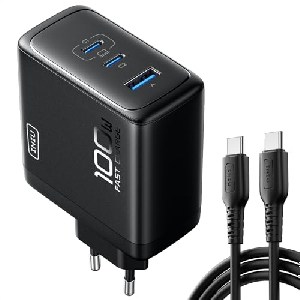 INIU 100W 3-Port Schnellladegerät (USB-A + 2*USB-C) + USB-C Kabel 100W 1,5m um 16,96 € statt 29,10 €