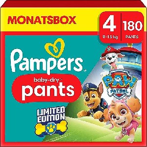Pampers Baby-Dry pants Paw Patrol Einwegwindel Monatsbox (Größe 4 / 5 / 6) ab 33,66 € statt 57,70 €