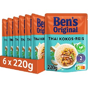 6x Ben’s Original Express-Reis Kokos 220g um 4,61 € statt 13,40 €