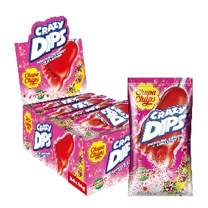 Chupa Chups Crazy Dips Erdbeere – 24er Thekendisplay um 7,36 € statt 10,53 €