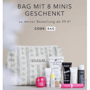 Gratis Bag mit 8 Produkten ab 99 € Bestellwert bei Douglas