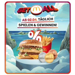 McDonalds Get M All Game – Gutscheine holen (ab 02.04.)