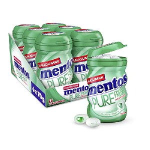 Mentos Kaugummi Pure Fresh Spearmint – zuckerfreie Chewing Gum Dragees (6 x 70g) um 10,21 € statt 13,59 €