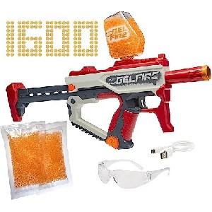 Nerf Pro Gelfire Mythic Blaster inkl. 1.600 hydrierte Gelfire Kugeln, Kugelmagazin für 800 Kugeln, mit Akku und Nerf Brille um 0 € statt 60,87 €
