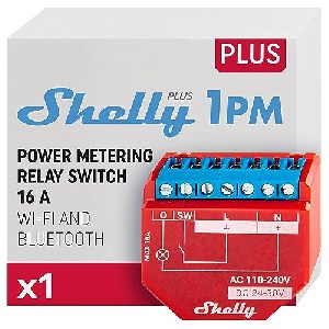 Shelly Plus 1PM, 1-Kanal, Unterputz, Schaltaktor mit Strommessfunktion um 14,43 € statt 20,90 €