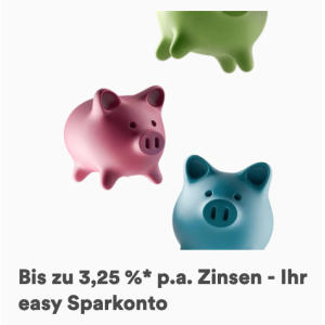 Easybank zinsmax – bis zu 3,25% p.a. Zinsen auf Tagesgeld für Neueinlagen