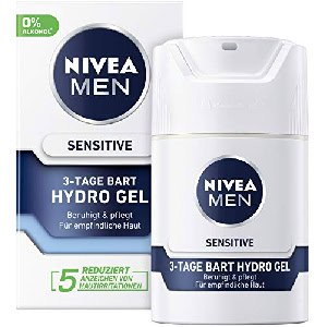 Nivea For Men Sensitive 3-Tage Bart Hydro Gesichtsgel, 50ml um 3,22 € statt 5,73 €