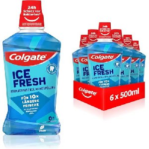 6x Colgate “Ice Fresh” Mundspülung 500ml um 12,93 € statt 17,70 €