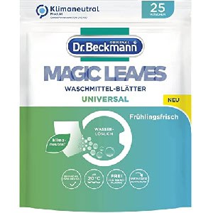 Dr. Beckmann “Universal” oder “Color” MAGIC LEAVES Waschmittel-Blätter, 25 Blätter um 4,95 € statt 3,45 €