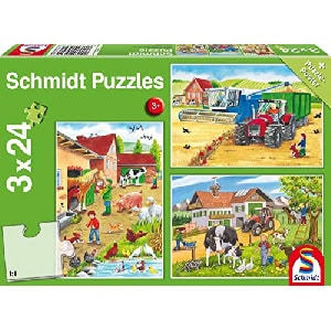 Schmidt Spiele “Auf dem Bauernhof” Puzzle (3 x 24 Teile) um 7,24 € statt 9,29 €