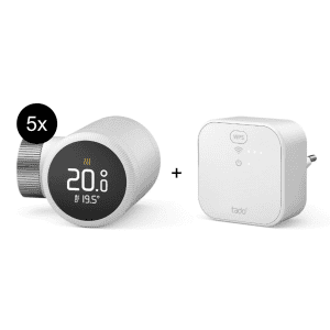 tado° Starter Kit – 5x Smartes Heizkörper-Thermostat X + Bridge um 279,95 € statt 322,90 €