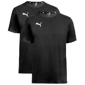 2x Puma teamGOAL 23 Casuals Funktionsshirt kurzarm black (Gr. M oder L) um 9,99 € statt 19,99 €