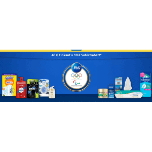 Amazon – 10€ Rabatt ab 40€ Bestellwert auf Procter & Gamble Produkte