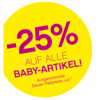 Privat: Baby Days 2016 bei BIPA – 25% Rabatt auf alle Baby Produkte