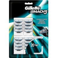 20 Stück Gillette Mach3 Rasierklingen um 23,39 € statt 49,80 €