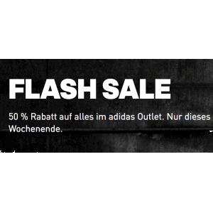 Adidas Outlet Flash Sale – 50% Rabatt auf Sale Produkte + gratis Versand