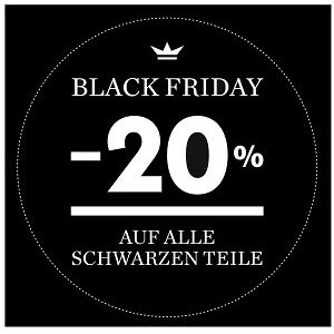 Palmers Black Friday –  20% Rabatt auf schwarze Teile & 10€ Rabatt ab 60€