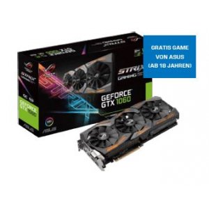 ASUS Strix GeForce GTX 1060 6G Grafikkarte um 219 € statt 339,83 €