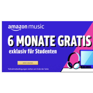 6 Monate Amazon Music Unlimited kostenlos – für Prime Studenten