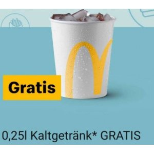 McDonald’s – Kaltgetränk 0,25L GRATIS (in der mcdonalds-App)
