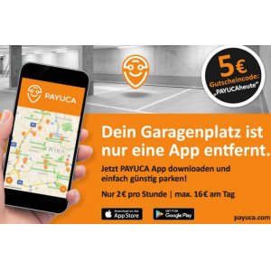PAYUCA – private Garagen Parkplätze in Wien nutzen – Gutscheincode