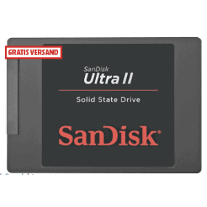 SanDisk Ultra II 960GB SSD inkl. Versand um 133 € statt 250,16 €