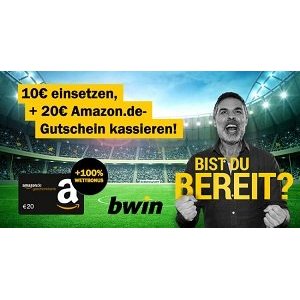 Bwin Neukunden – 10 € einzahlen + 20 € Amazon Gutschein GRATIS