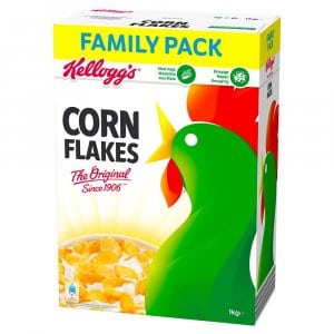 3x Kellogg’s Corn Flakes (3 x 1 kg) um 5,53 € statt 26,32 €