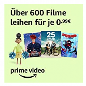 Prime Video – über 600 Filme in HD um je nur 0,99 € liehen