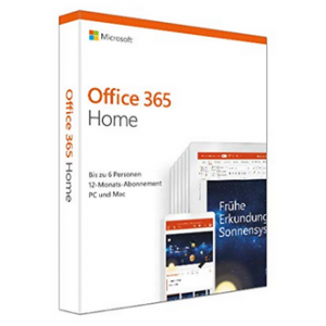 Microsoft Office 365 Home, 1 Jahr – 6 Nutzer um 56,46 € statt 69 €