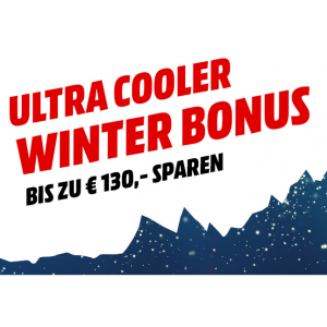 Media Markt Winterbonus – bis zu 130 € Rabatt auf eure Bestellung!