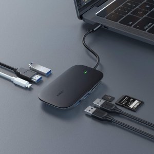 Aukey USB C Hub 7-in-1 USB Typ C Adapter um 27,99 € statt 49,99 €
