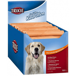 Trixie – 100 Stück gefüllte Kaurollen für Hunde um 11,55 € statt 44,96 €