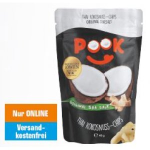 Pook Thai Kokosnuss-Chips (versch. Sorten) um 1,50 € statt 1,99 €