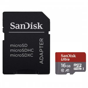 SanDisk Ultra 16GB microSDHC + Adapter um 4,03 € statt 5,99 €